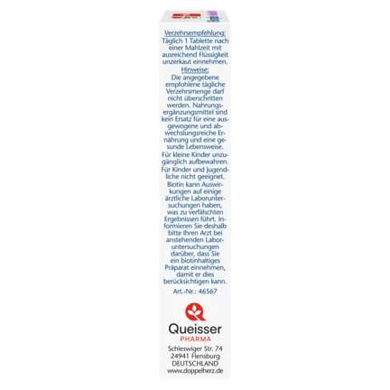 Illustration of the product packaging Doppelherz aktiv B-complex  side view left